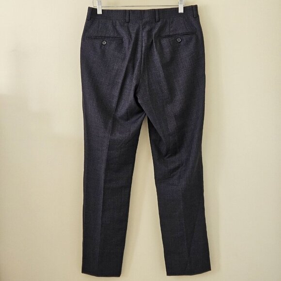 Ted Baker No Ordinary Joe Joey Pant 32R Wool Flat Front Dress Union Made Preppy - Picture 2 of 16
